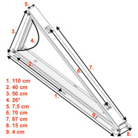 PrimeSolar Winkel Standard Alu 26° 2