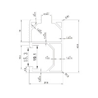 PrimeSolar Montageschiene schwarz 4200 mm 2