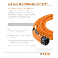 Lapp Mobility 5m Ladekabel E-Auto Typ 2, 7,4 kW/32 A, 1-Phas