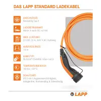 Lapp Mobility 10m Ladekabel E-Auto Typ 2, 22 kW/32A, 3-Phasi