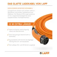 Lapp Mobility 10m Ladekabel E-Auto Typ 2, 22 kW/32A, 3-Phasi