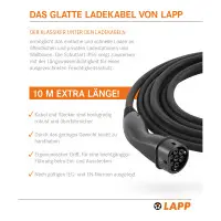 Lapp Mobility 10m Ladekabel E-Auto Typ 2, 22 kW/32A, 3-Phasi