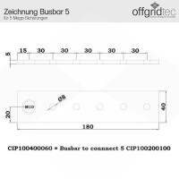 Victron BusBar 5 Megafuse Hochstrom-Sammelschiene 4