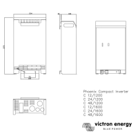 Victron Phoenix Inverter C 24/1600 - 24V 230V Sinus 1300W 30