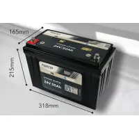 FORSTER 50Ah 25,6V Lithium Fishing Batterie BMS Smart Blueto