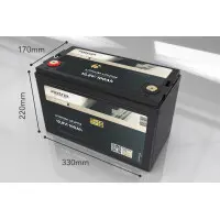 FORSTER 100Ah 12,8V LiFePO4 Premium Baterie 200A-BMS-2.0 128