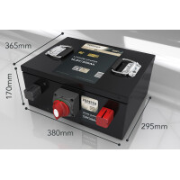 FORSTER 320Ah 12,8V LiFePO4 Premium Untersitz-Batterie 300A-