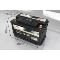 FORSTER 120Ah 12,8V LiFePO4 Premium Batterie 200A-BMS-2.0 Du