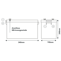 FORSTER 200Ah 12,8V SMART POWER LiFePO4 Batterie Bluetooth 4