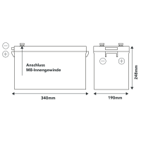 FORSTER 300Ah 12,8V SMART POWER LiFePO4 Batterie Bluetooth 4