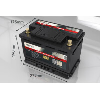FORSTER 60Ah 12,8V LiFePO4 Starter-Batterie Heavy Duty 1500A