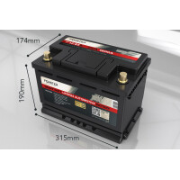 FORSTER 85Ah 12,8V LiFePO4 Starter-Batterie Heavy Duty 1800A