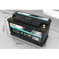 FORSTER 100Ah 12,8V LiFePO4 Standard Batterie 100A-BMS Smart