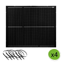 800W Balkonkraftwerk mit ultraleichten Solarmodulen mit HMS-