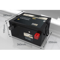 FORSTER 540Ah 12,8V LiFePO4 Premium Untersitz-Batterie 300A-