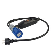WATTSTUNDE® CEE Einspeisekabel mit FI 2