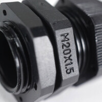 WATTSTUNDE® Kabelverschraubung M20x1.5 schwarz 4