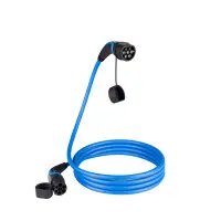 EV Ladekabel 7,5m / 22kW / 3x32A / 3-phasig / Typ2-Typ2 / bl