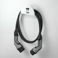 Wallbox Kabelhalter metallic (schwarz/weiß) 2